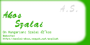 akos szalai business card